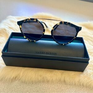 Warby Parker Cooper Sunglasses in Black Oak Tortoise, Medium Width